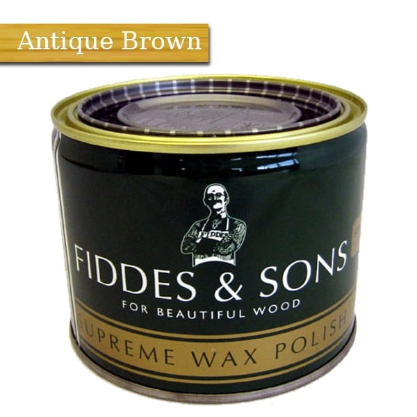 400 ML Antique Brown Supreme Wax Polish by Fiddes for Beautiful Wood