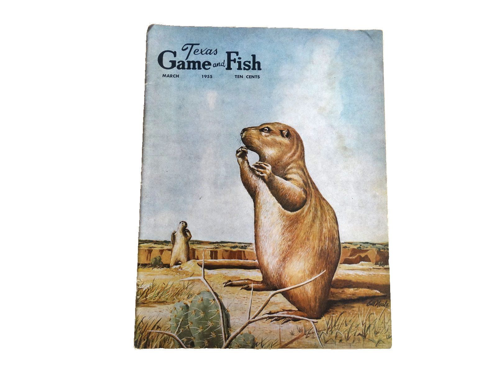 Texas Game and Fish – March 1955 – Prairie-Dog