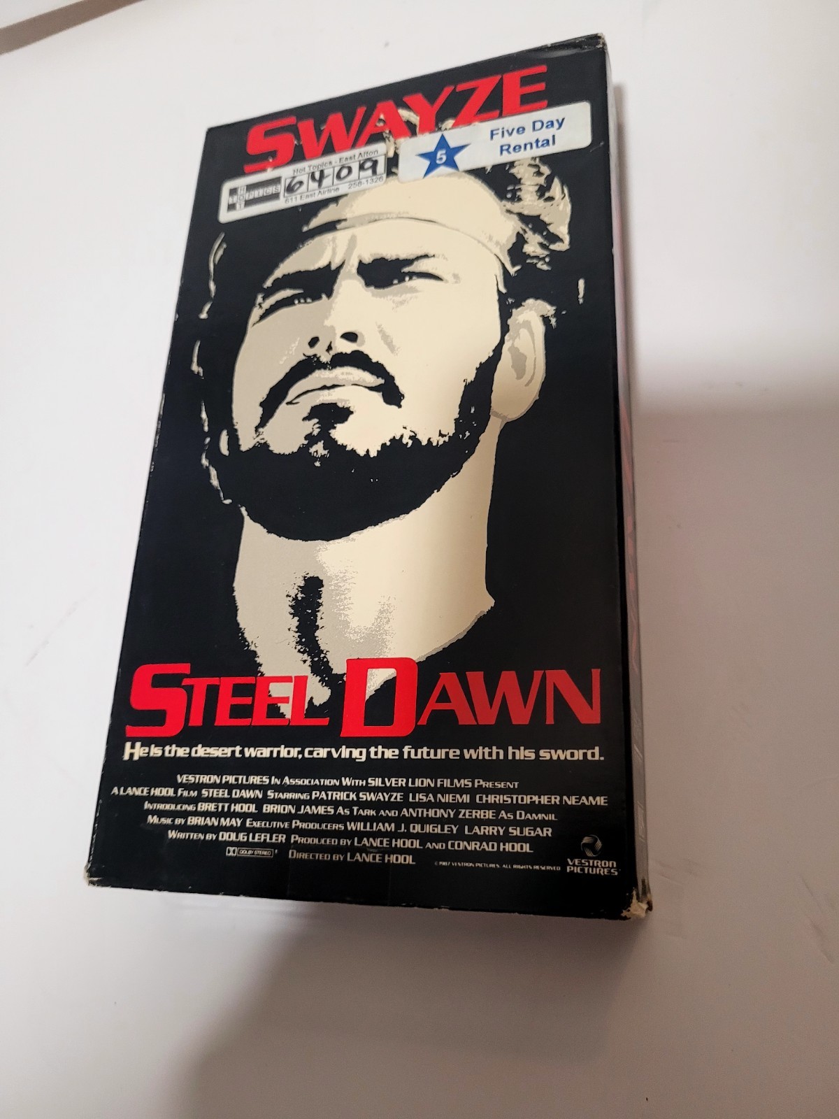 BETAMAX BETA NOT VHS STEEL DAWN W/ PATRICK SWAYZE LOOK NICE