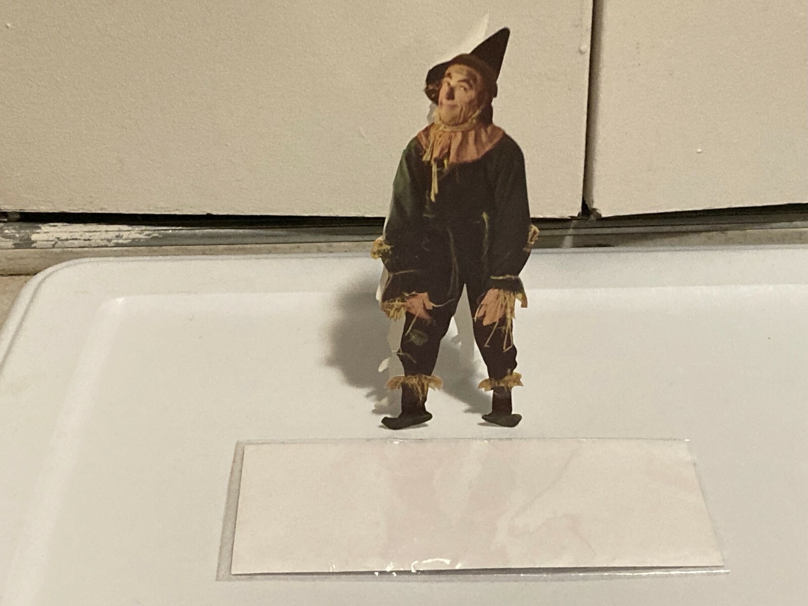 Vintage WIZARD OF OZ The Scarecrow Die-cut Paper Doll Card Ray Bolger NEW