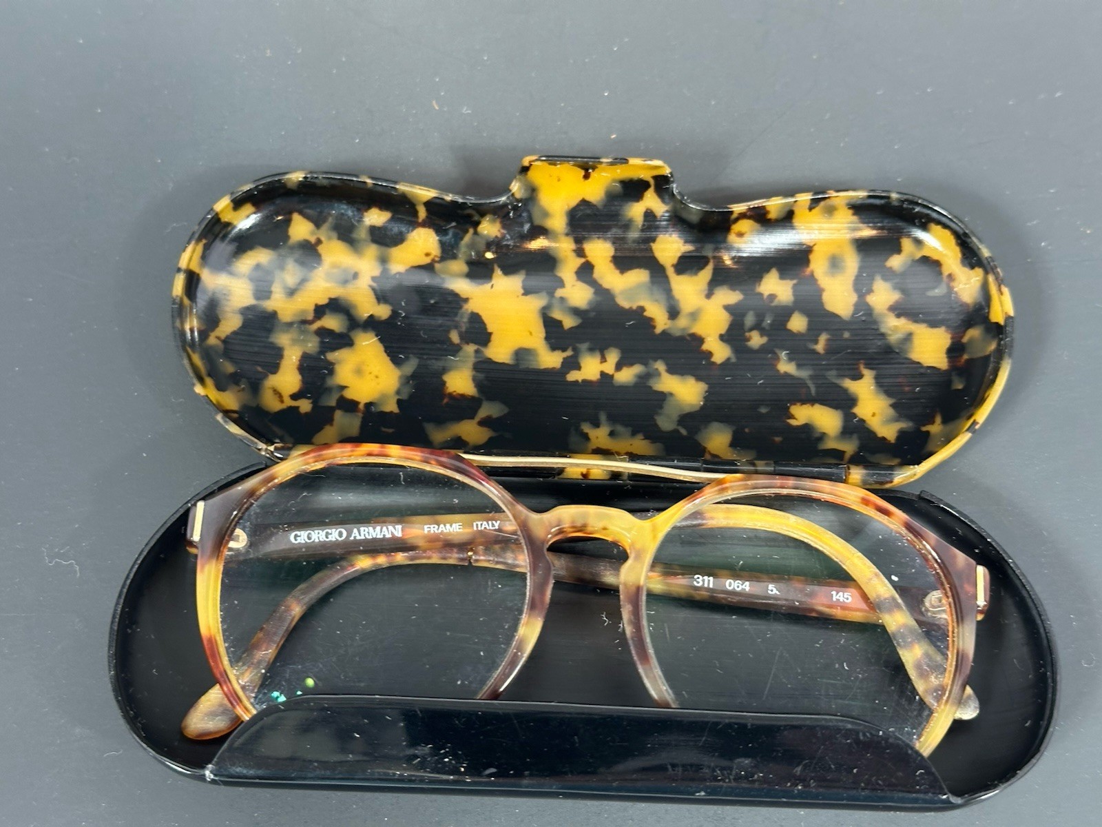 Giorgio Armani Vintage Glasses Aviatore Turtle Mod 311 015 Tortoise Shell Case