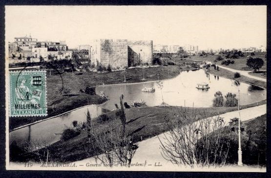 EGYPT FR OFF ALEXANDRIA 1928 PPC TO GERMANY