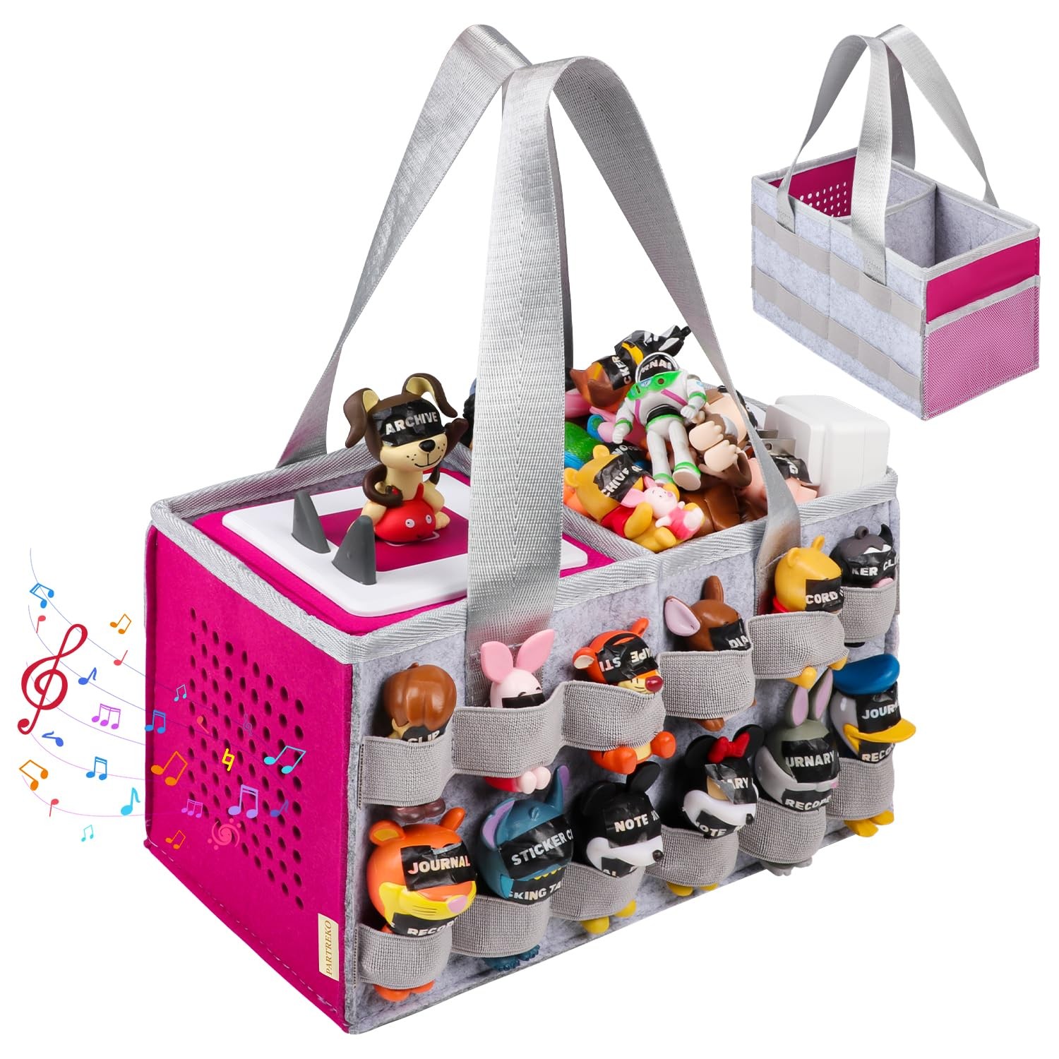Partreko Carrying Case Compatible with Tonies Box with Audio Position, Portab...
