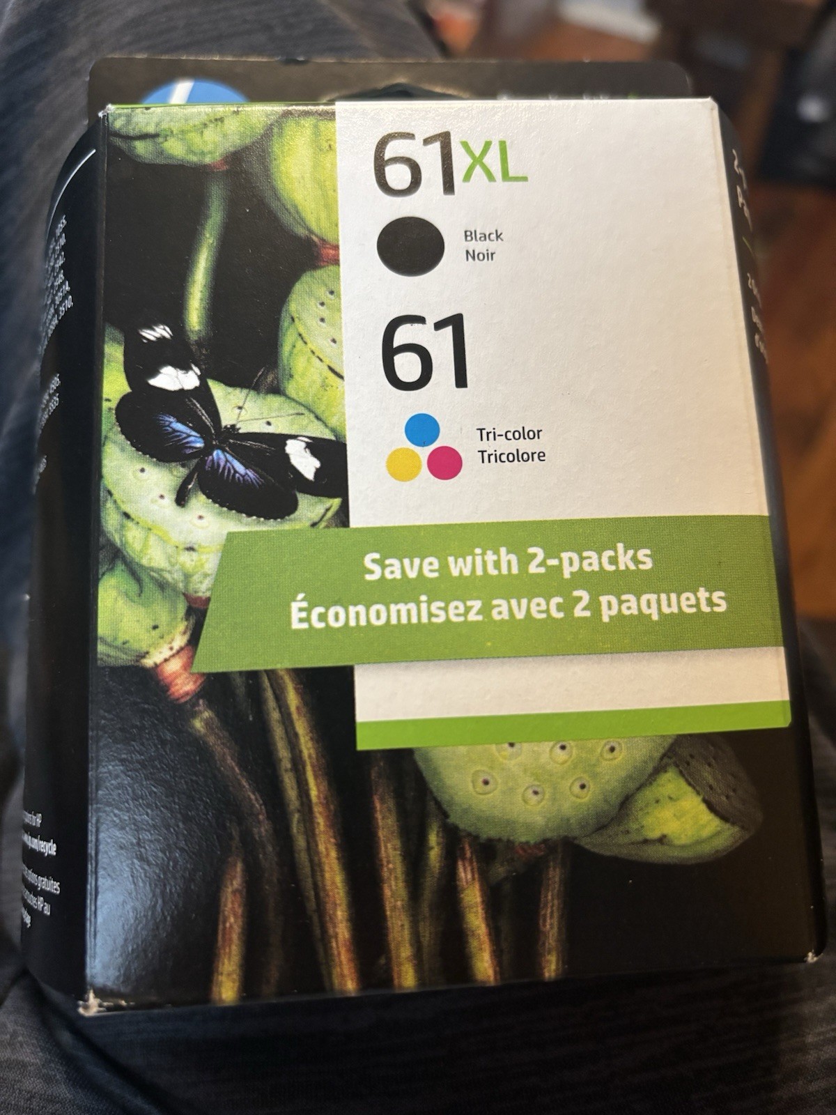 HP 61XL/61 (CZ138FN) Black/Tri-Color Ink Cartridge