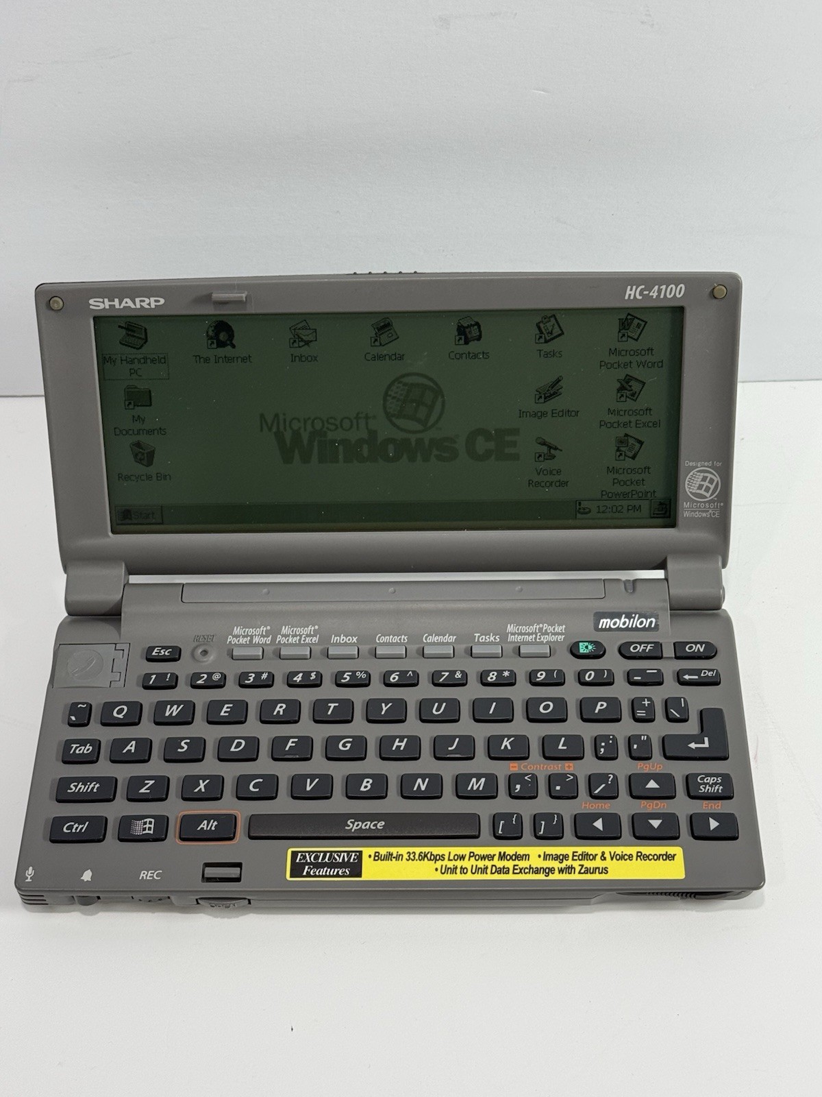 Rare SHARP HC-4100 Vintage PDA Windows CE Handheld Pocket PC Ultra Portable