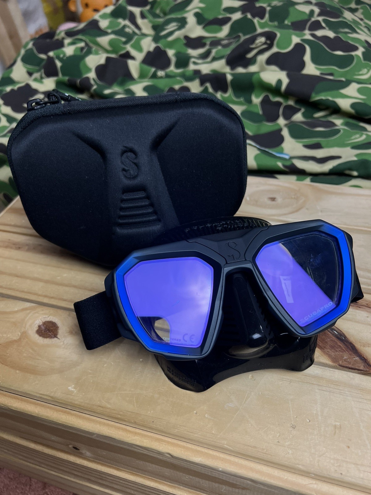 ScubaPro D-Mask Diving Mask - Black/Blue, Size: Wide Speedo Diving Swim Scuba