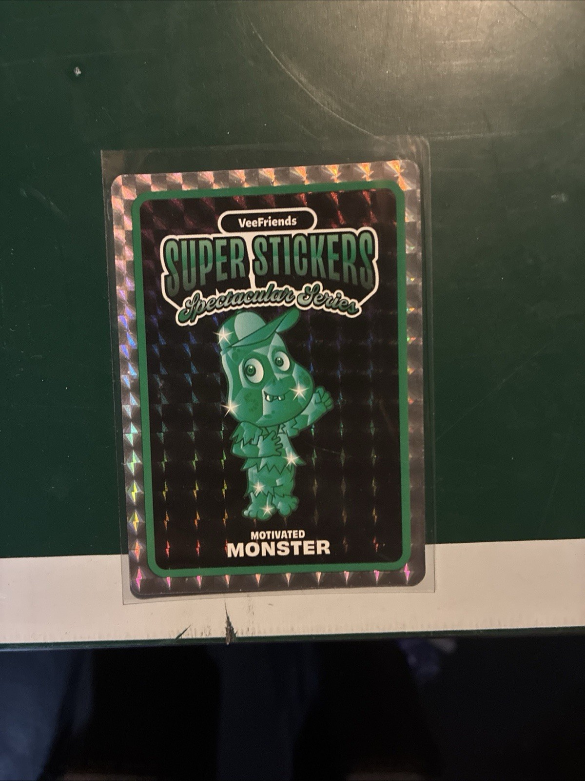 Motivated Monster Base Emerald Super Stickers Vee Friends