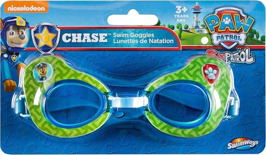 Swimways Nickelodeon Paw Patrol Chase Green Swim Goggles for Kids