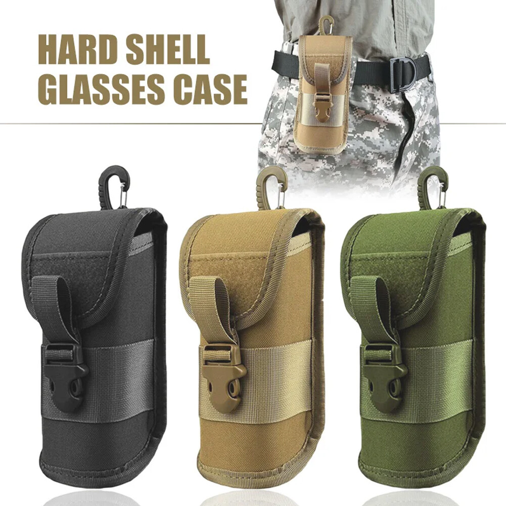 Tactical Sunglasses Case Hunting Military Molle Pouch Goggles Box Eyeglasses Bag