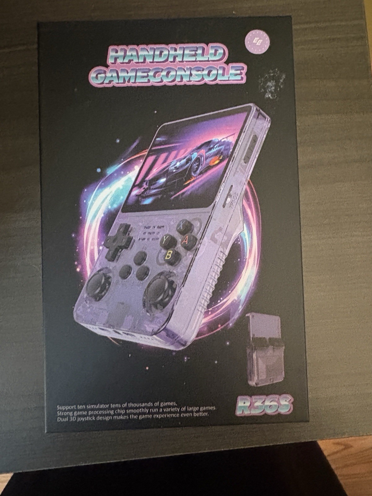 R36S Handheld Game Console, Dual 3D Joystick, Wi-Fi, Bluetooth, WHITE 