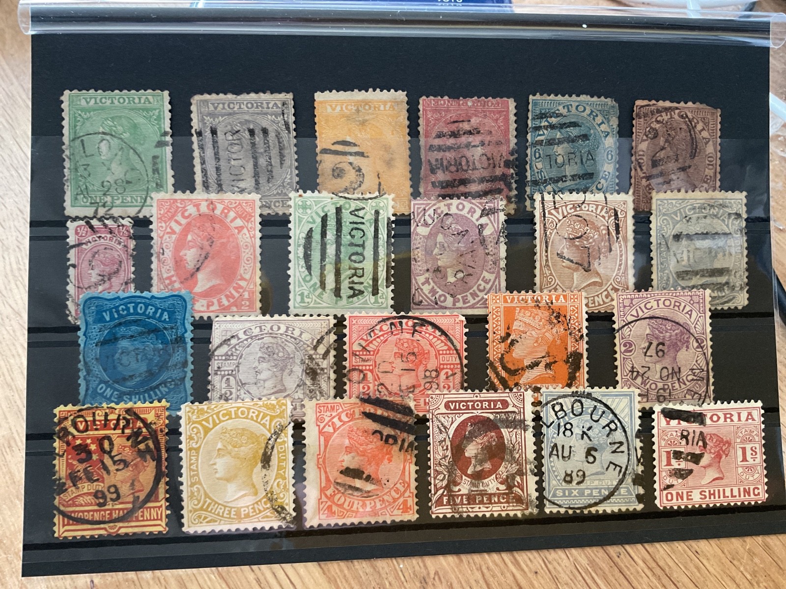 Australia Victoria early  used stamps   B3524