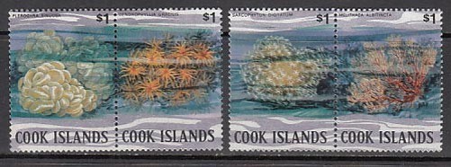 Cook - Mail Yvert 647/50 ** MNH Corals