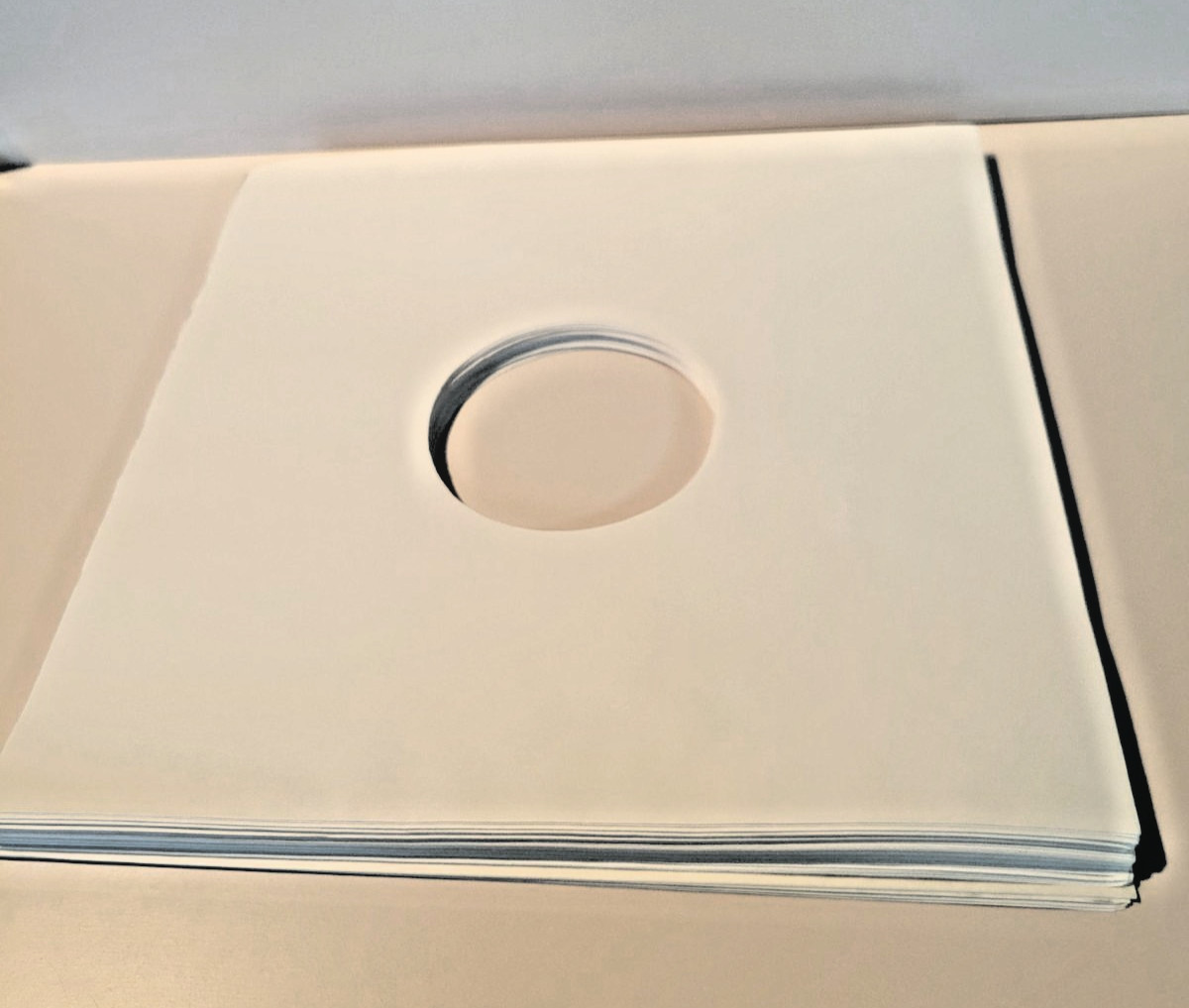 25 Unused White Paper LP Record Inner Sleeves  12" x 12"