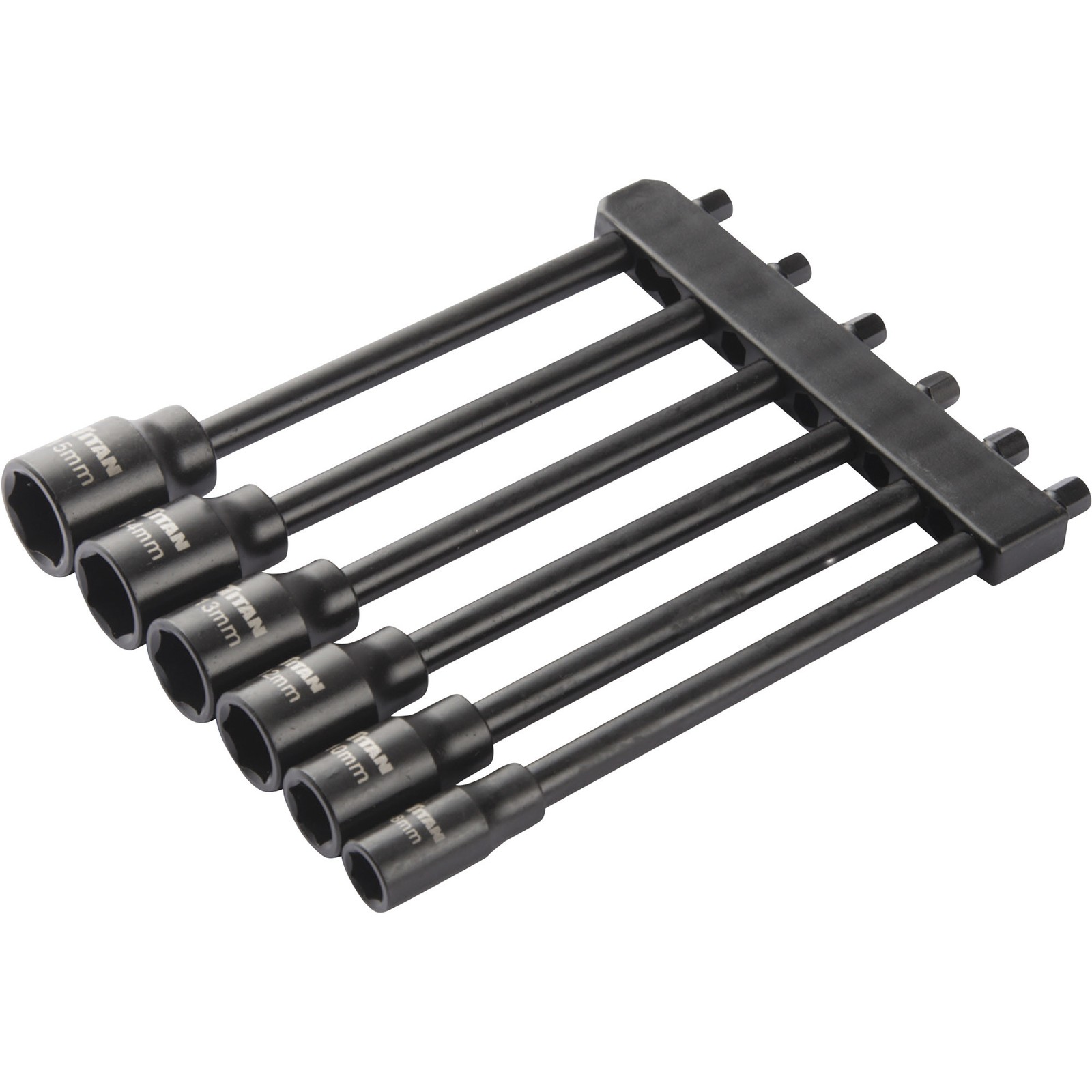 Titan Metric Impact Nut Driver Set with Holder, 6-Pc.