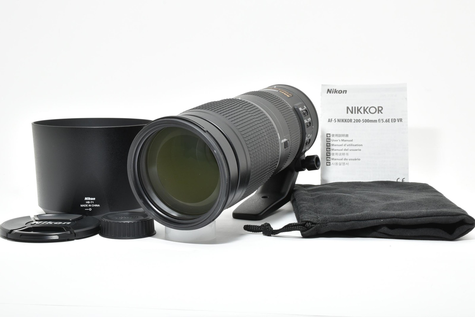 [Almost Unused] Nikon AF-S NIKKOR 200-500mm f/5.6 E ED VR Telephoto Lens JAPAN