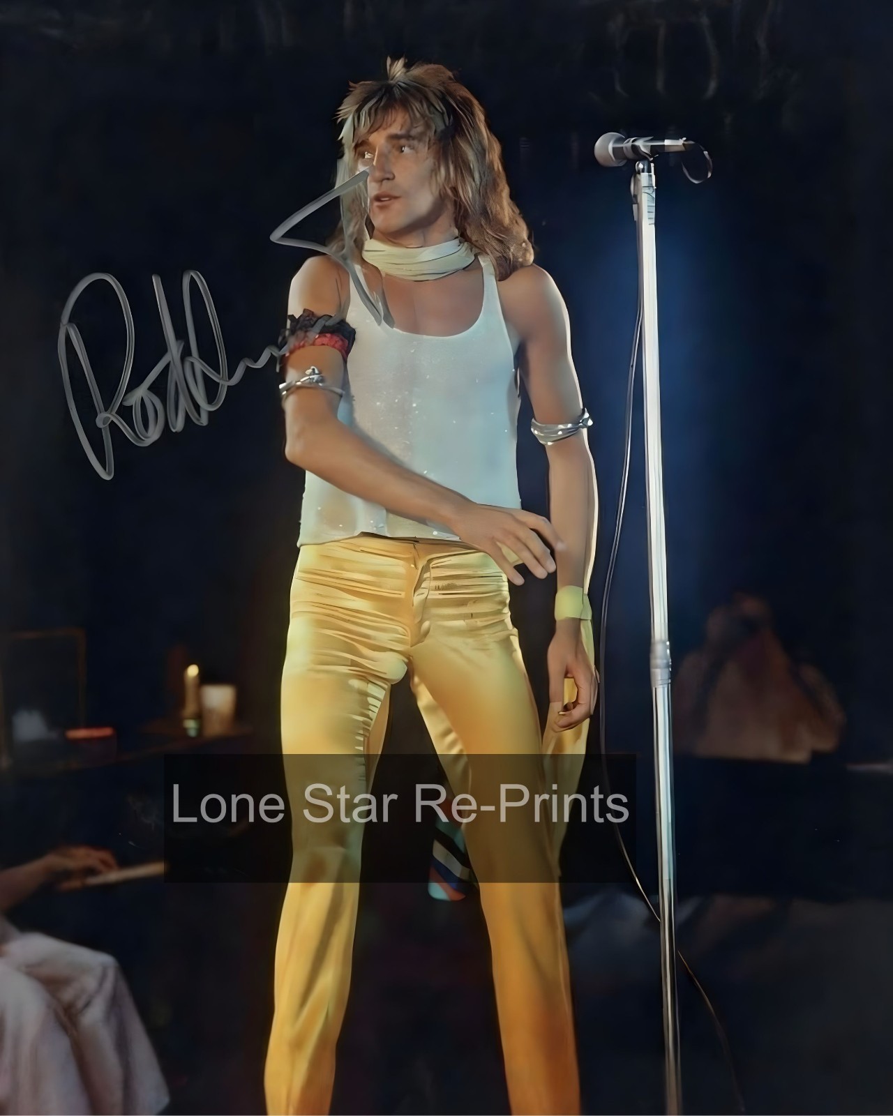 Rod Stewart Signed   8x10 Reprint