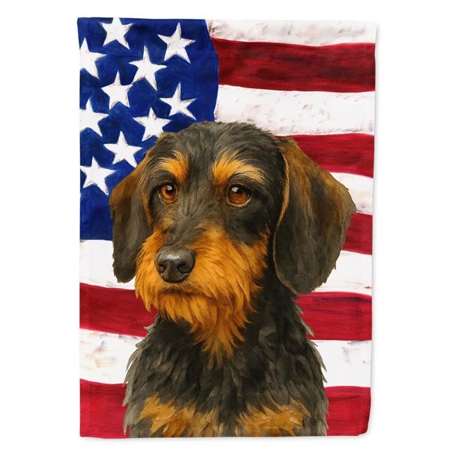 Carolines Treasures WDK6074CHF 40 x 28 in. Black & Tan Wirehaired Dachshund A...
