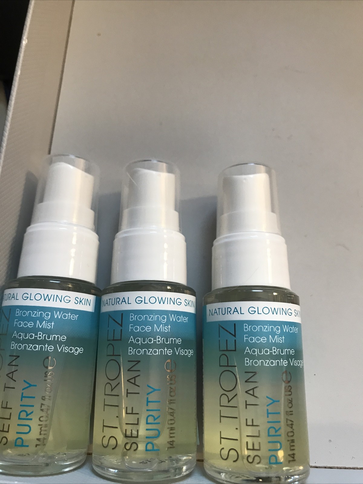 St Tropez Self Tan Purity Bronzing Water Face Mist 0.47oz Mini Travel Sz 3 Count