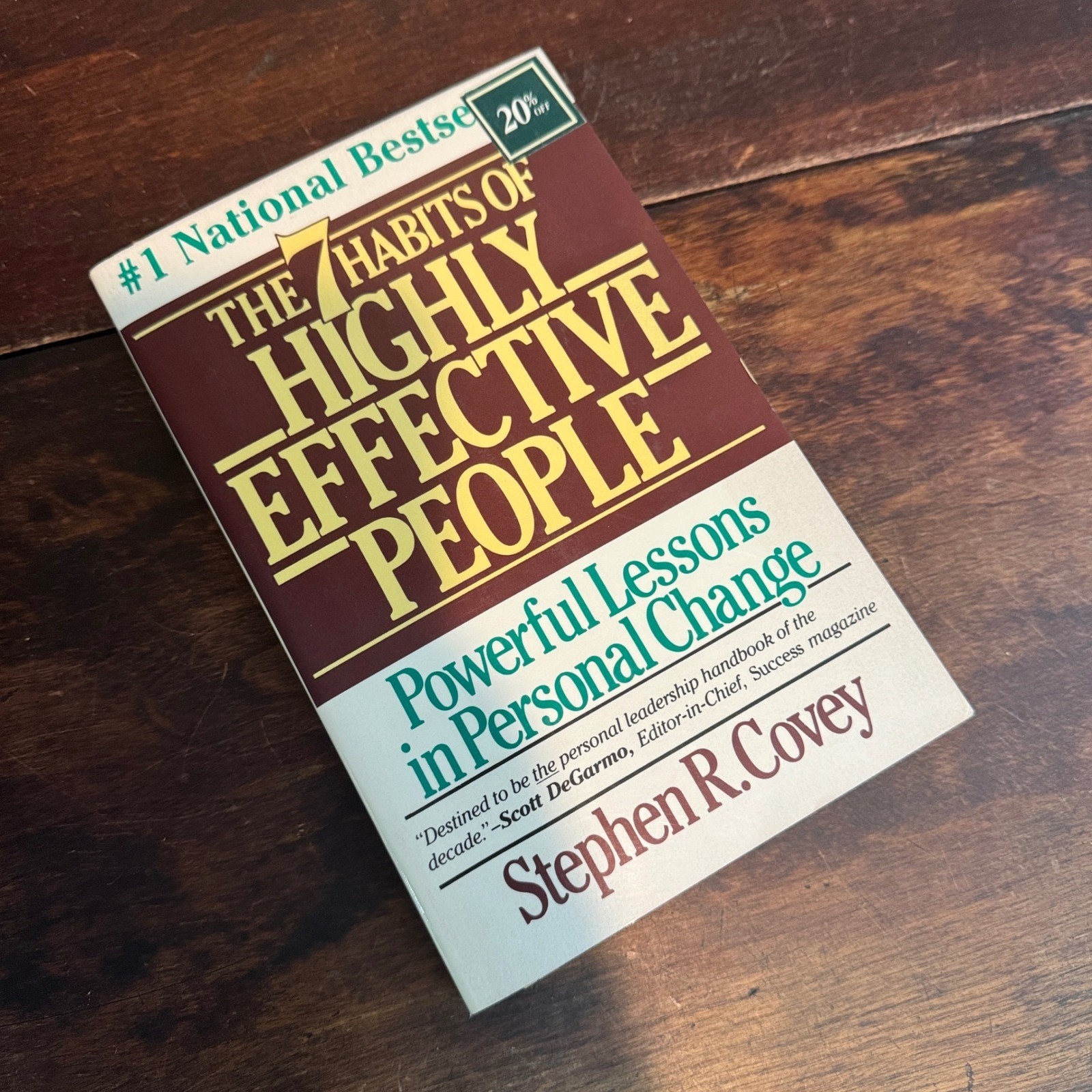 The 7 Habits of Highly Effective People Personal Change Book Covey 1990