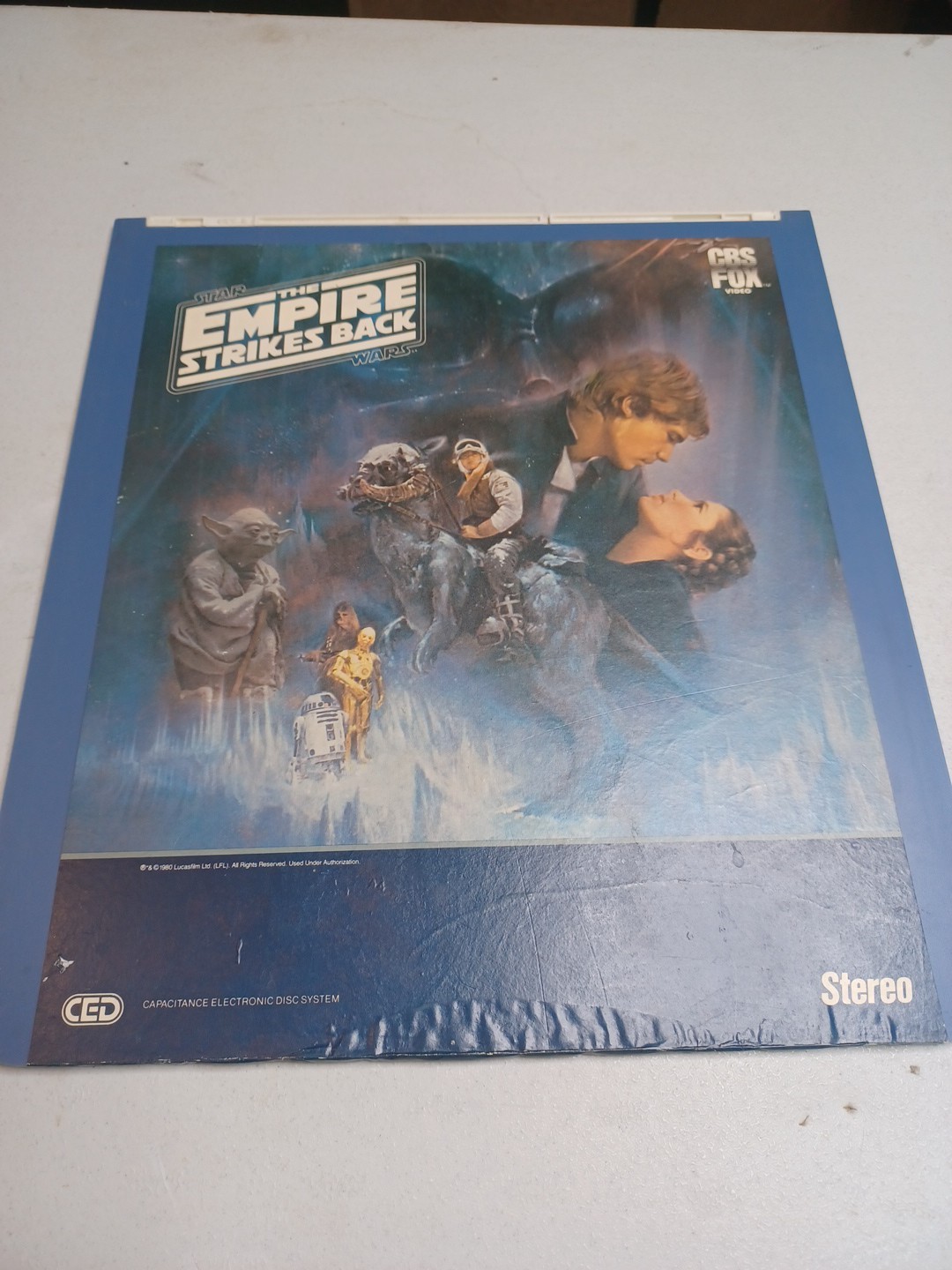 Vintage Star Wars The Empire Strikes Back CBS FOX CED Videodisc Video Disc Movie