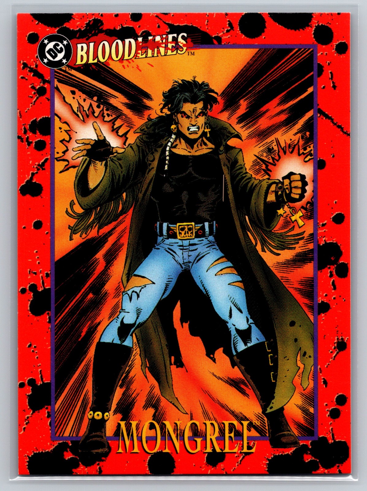1993 SkyBox DC Bloodlines #67 Mongrel Josh Xan New Blood Superhero Card