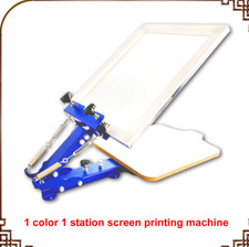 1 COLOR SCREEN PRESS single color screen printing manual desktop screen print BI