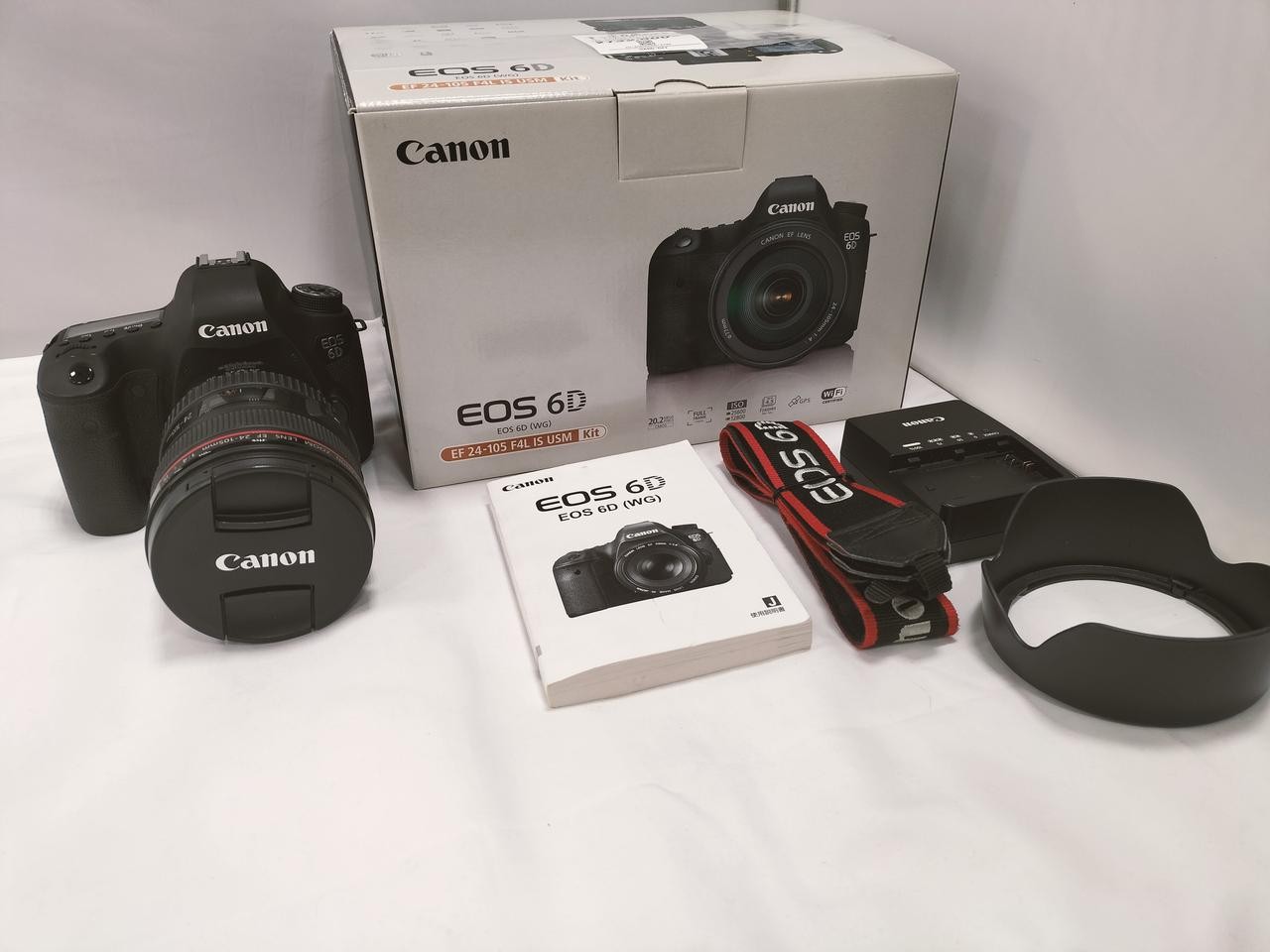 Canon EOS 6D DSLR Camera Kit with EF24-105mm F4L IS lens, accessories From Japan