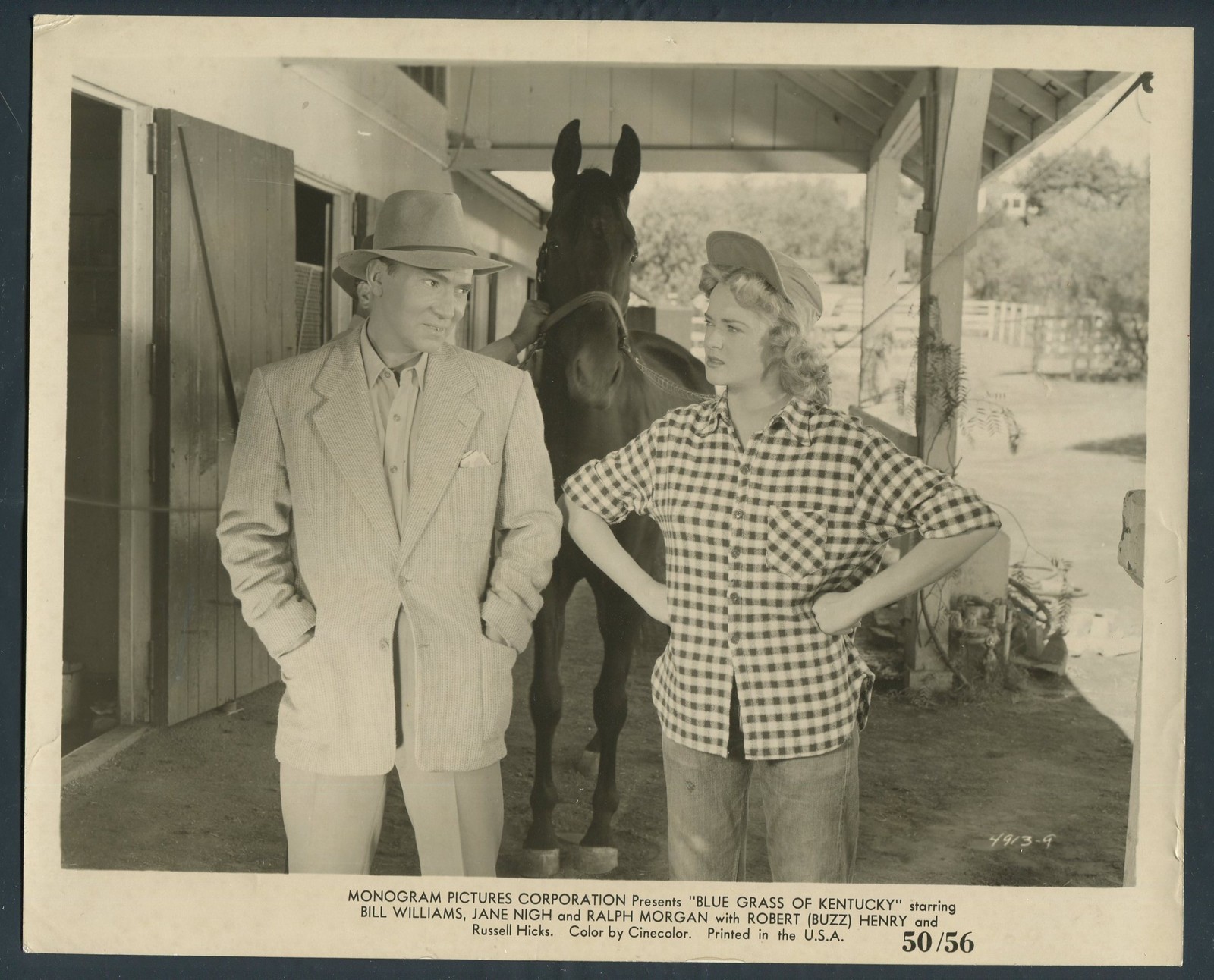 JACK HOWARD JANE NIGH in Blue Grass Of Kentucky '50 HORSE