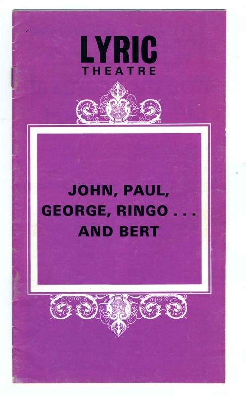 John Paul George Ringo and Bert Lyric Theatre Program London 1974