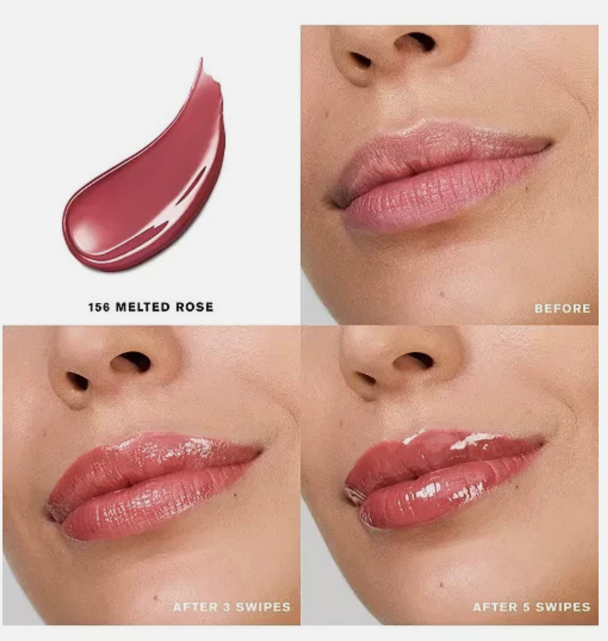 Estee Lauder pure color melt on gloss stick 156 Melted Rose