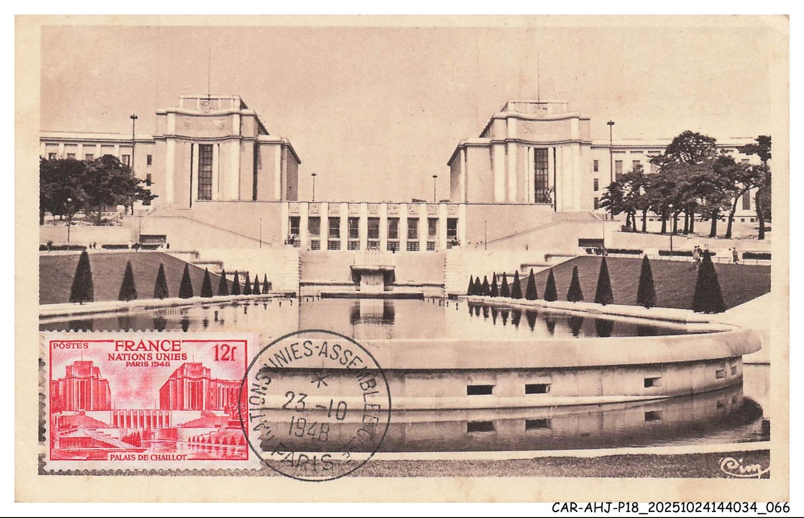 CAR-AHJP18-0872-CART-MAXIMUN - Paris - The New Trocadéro Seen From The Gardens