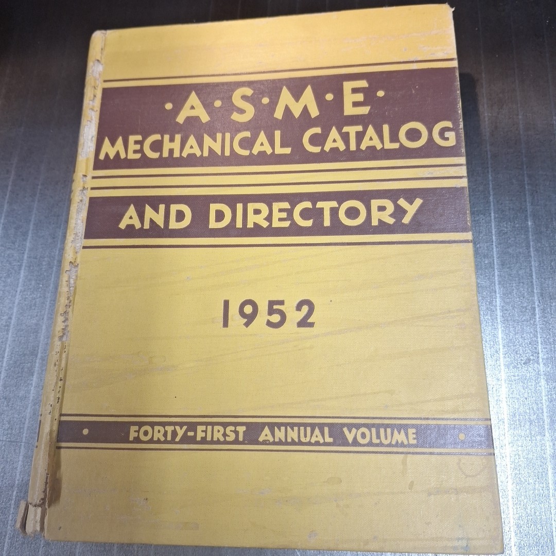 ASME mechanical catalog & Directory 1952