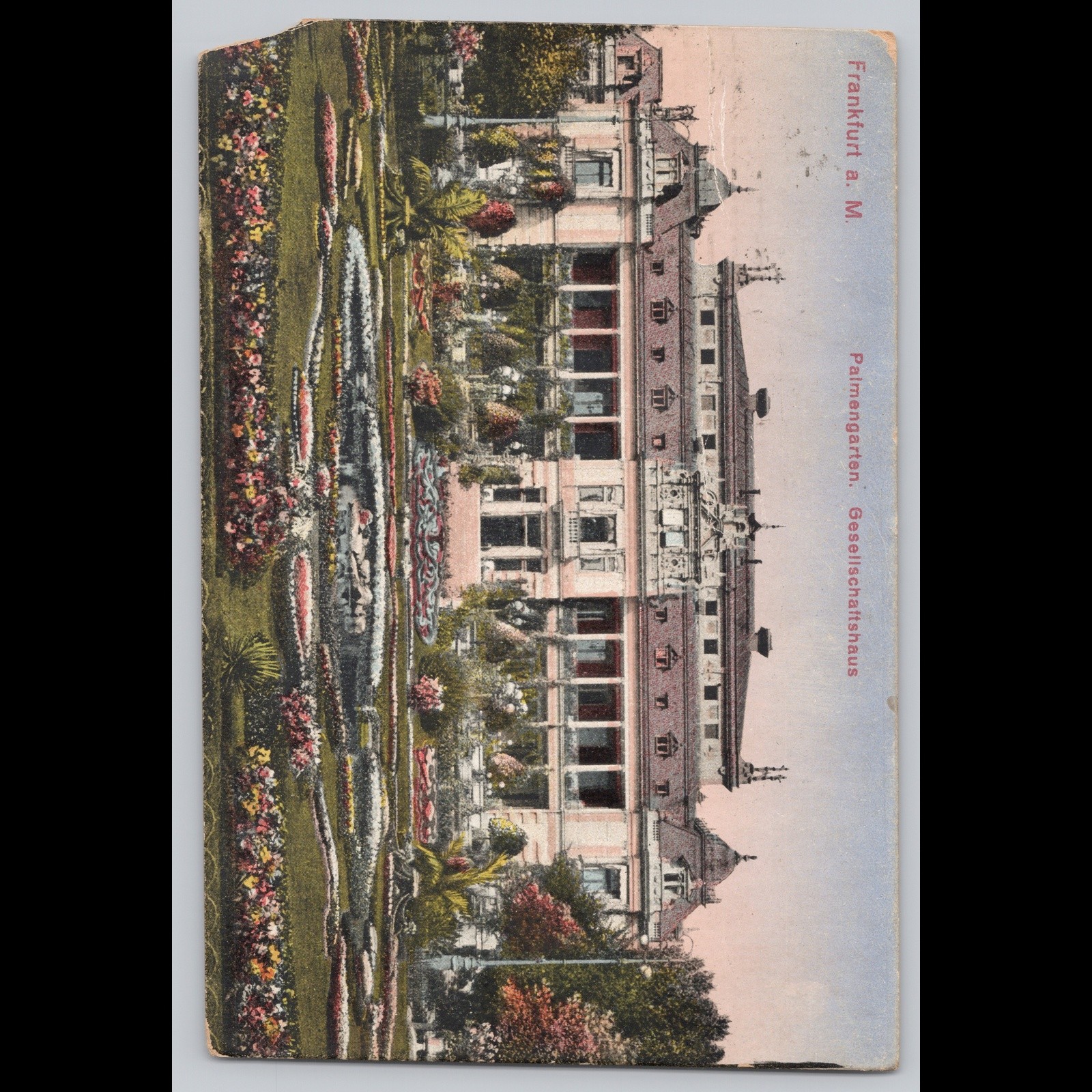 Antique Postcard Frankfurt Palmengarten Gesellschaftshaus Architecture