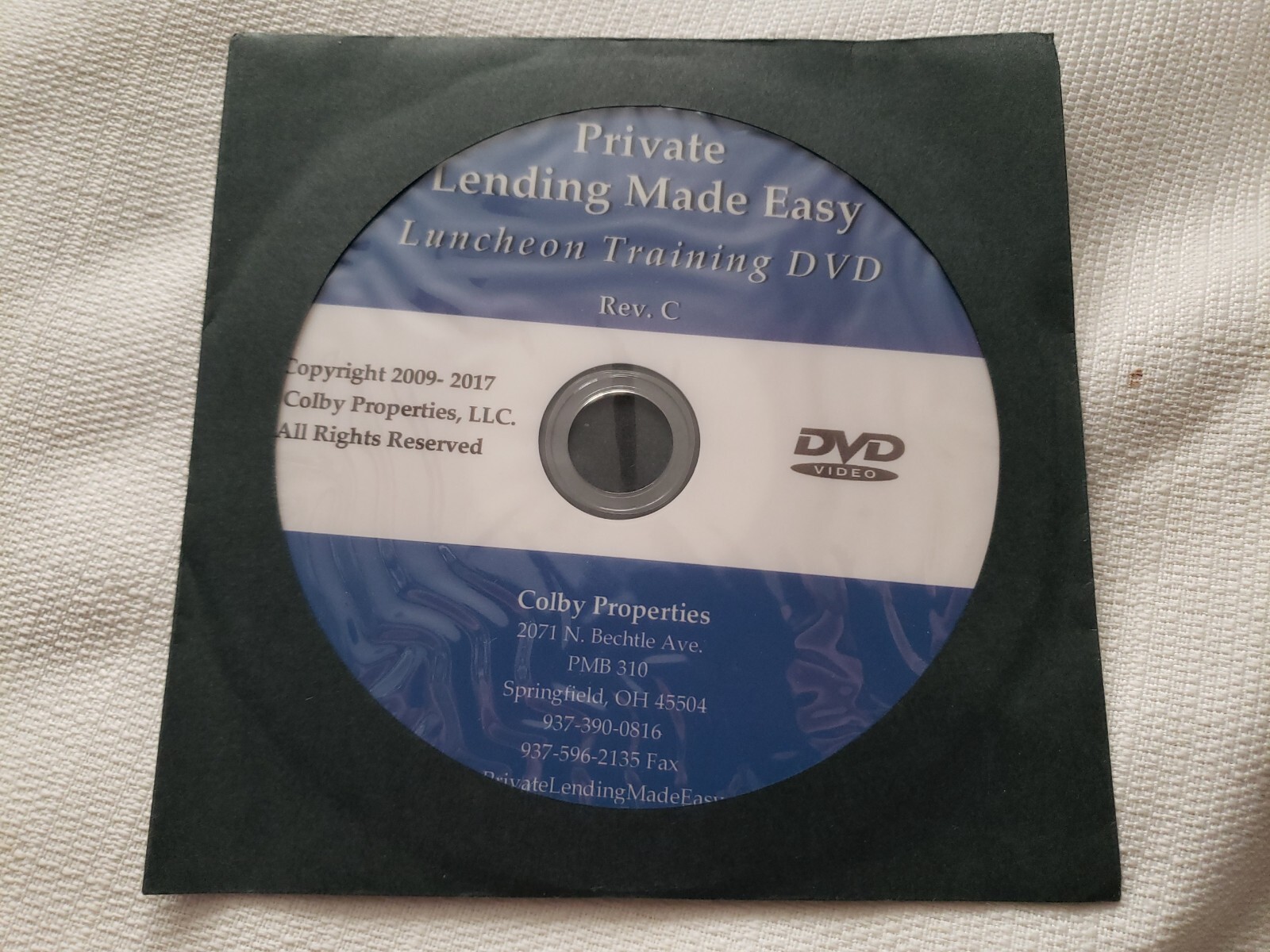 Alan Cowgill Private Lending Made Easy  Luncheon Training DVD SYSTEM Rev C.
