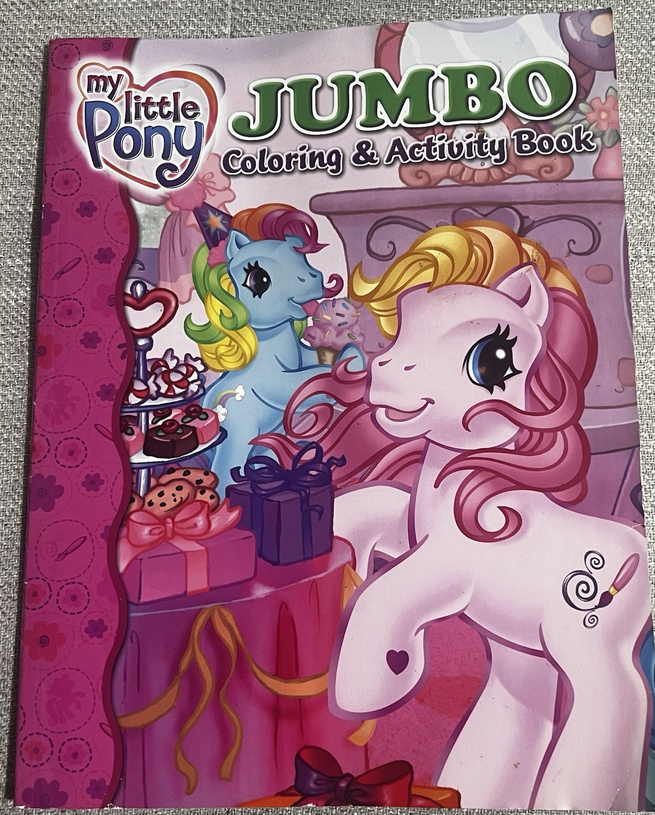 VTG Hasbro My little pony Jumbo Coloring Activity Book Unused 2008 USA Version