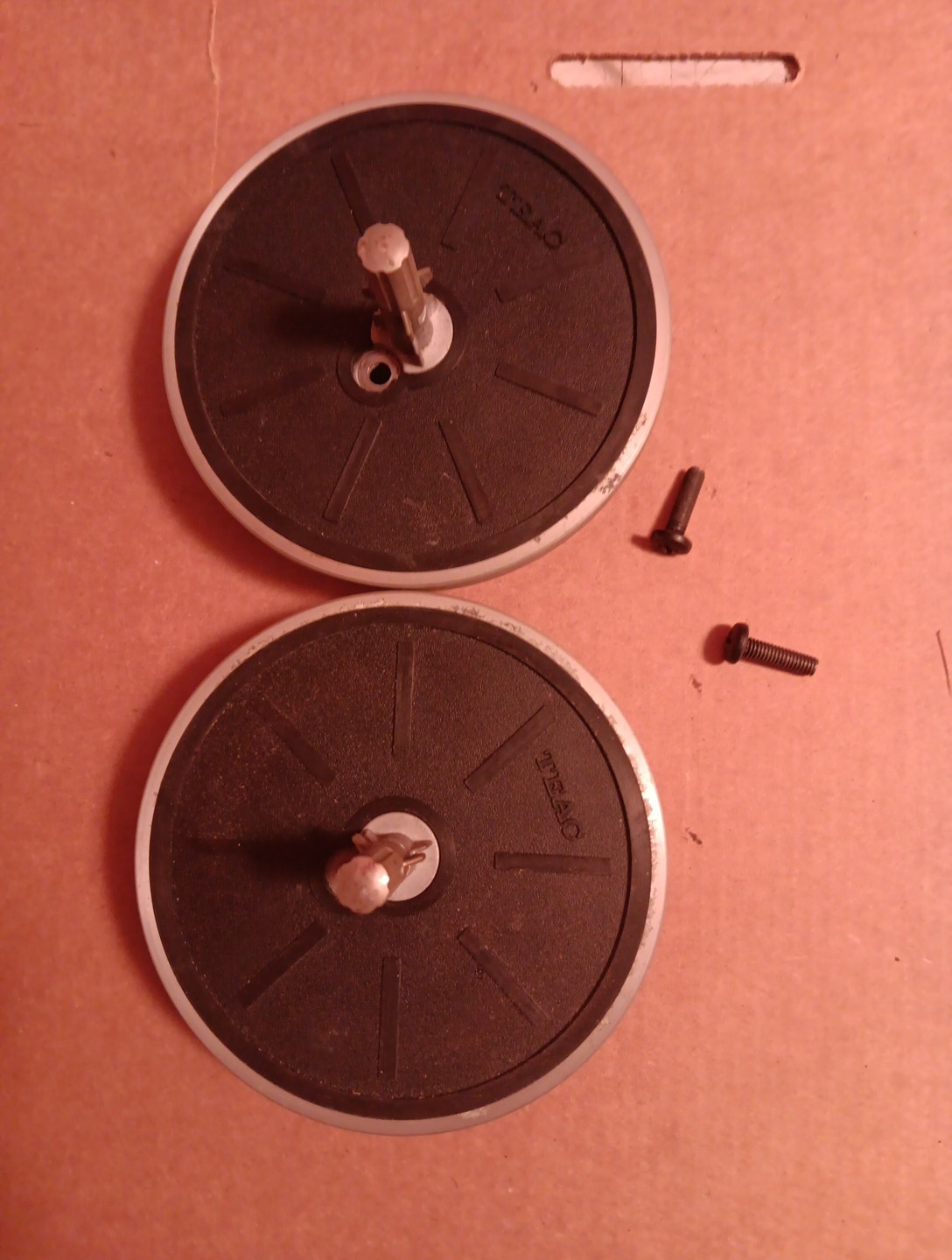 TEAC A-4010GSL Stereo Reel-to-Reel Tape Recorder Part Out - Spindle  Set Of 2