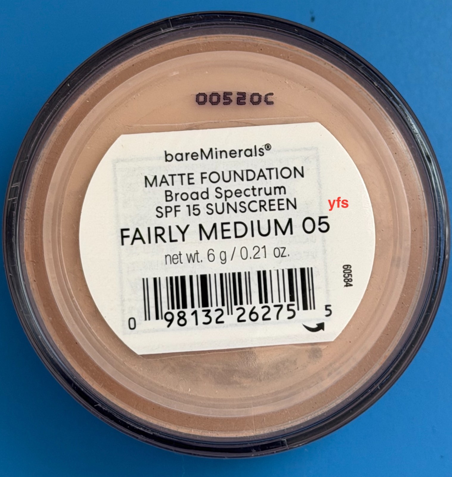 BareMinerals MATTE Foundation SPF15 6g/0.21 oz - FAIRLY MEDIUM 05 100% Authentic