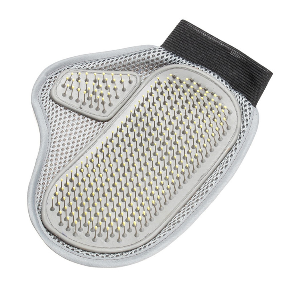  Dog Pet Cat Grooming Glove Mitt Brush Deshedding Long Short Hair Gentle with
