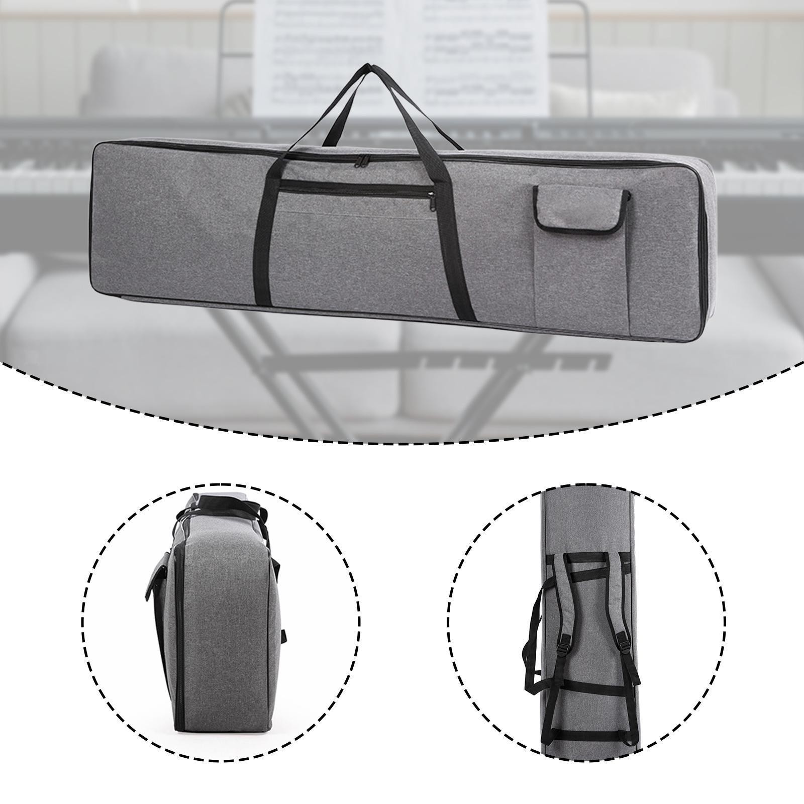 88 Key Keyboard Gig Bag Padded Folding Handbag Backpack Anti Slip Bottom