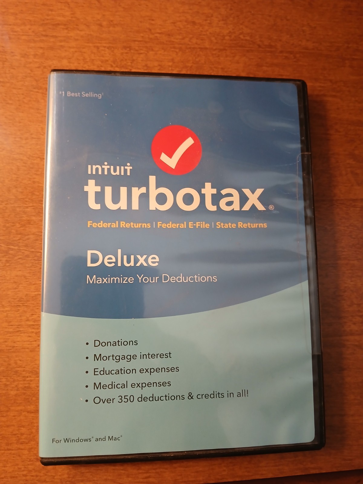 Intuit TurboTax Deluxe 2018 Federal Returns Federal E-File State Returns Irs Tax