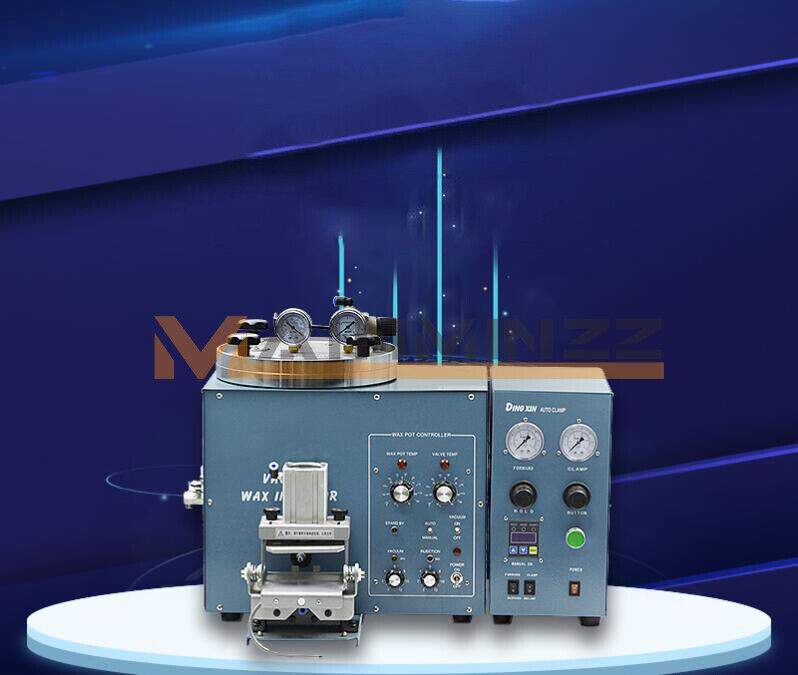 220V Vacuum Wax Injector with Auto Clamp Wax & Controller Jewelers' Casting Tool