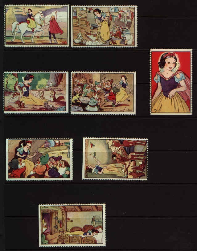 SNOW WHITE EARLY DISNEY LABELS