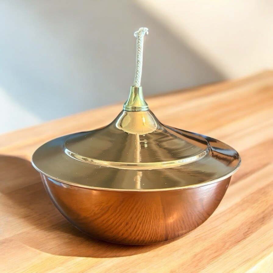 Unique Arts Medium Size Copper Smudge Burner Pot Rituals Made In India Incense