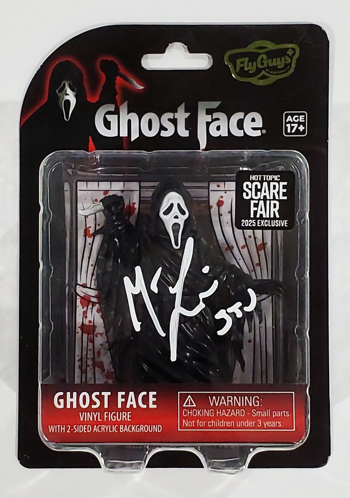 MATTHEW LILLARD SIGNED SCREAM GHOSTFACE HOT TOPIC SCARE FAIR FIGURE W/JSA CERT