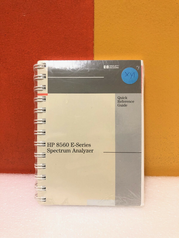 HP 08560-90112 8560 E-Series Spectrum Analyzer Quick Reference Guide