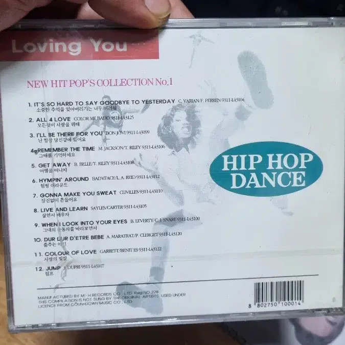 Loving You Hip Hop Dance CD Vol.1 Unopened