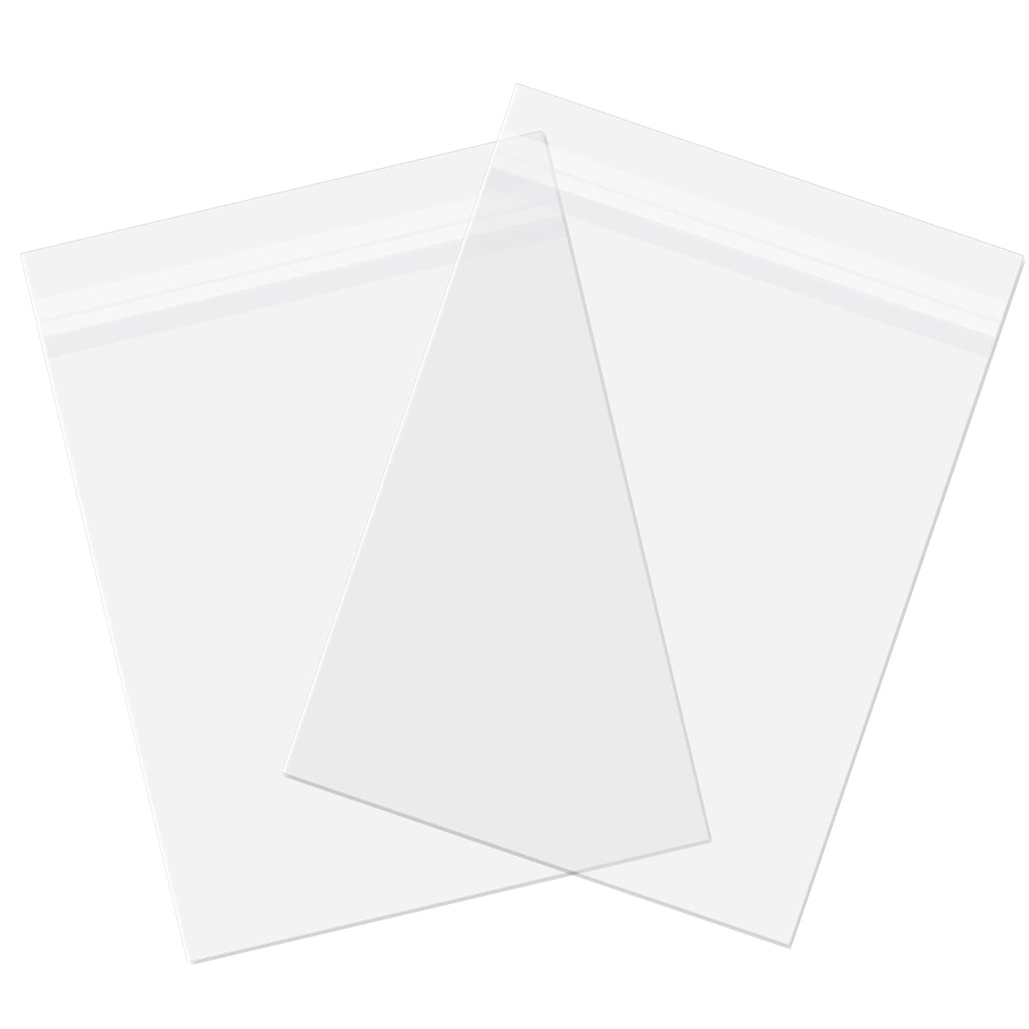 AUEAR 11" x 14" (100 Pack) Clear Plastic Sleeves 1 Count (Pack of 100), 