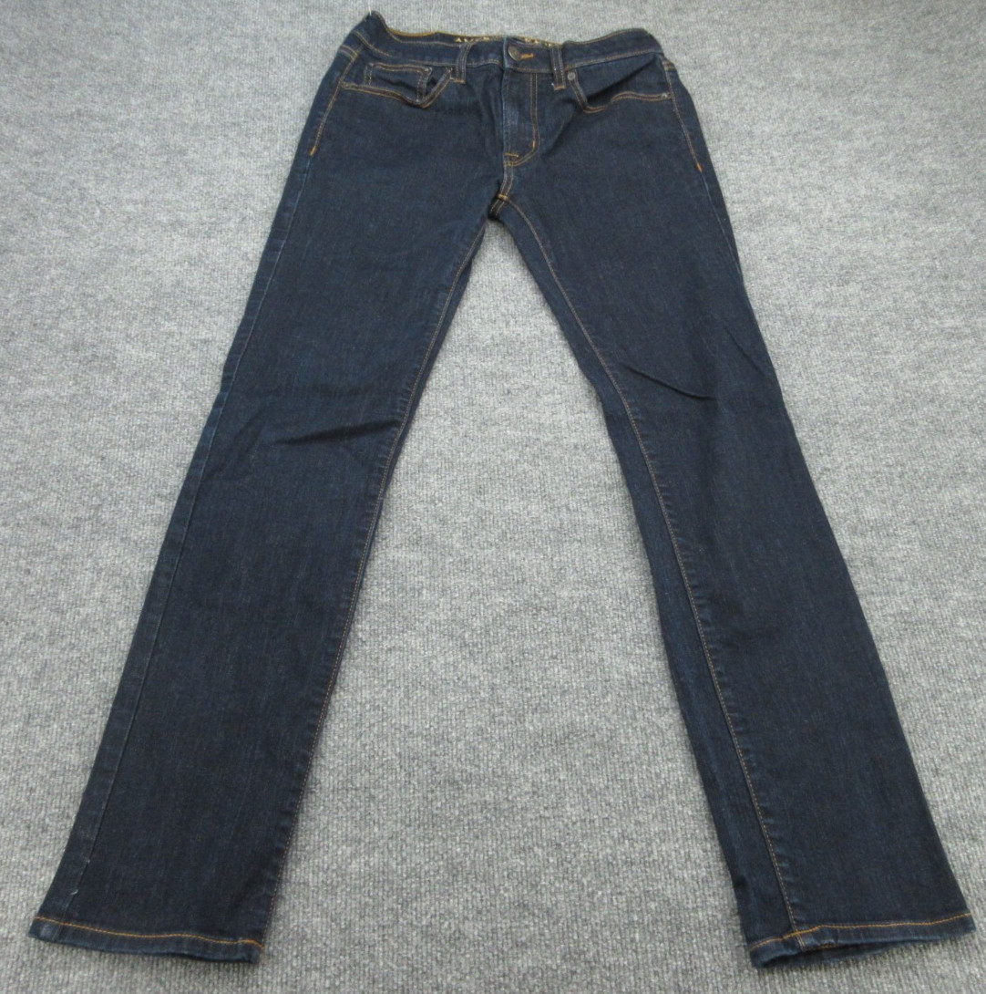 American Eagle Jeans Mens 30x34 Blue Slim Straight Dark Wash Denim (FITS 28x32)