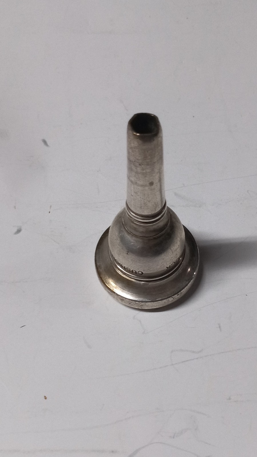 Rudy Muck Trombone Mouthpiece 26 Brass Silver Plated Cushion Rim