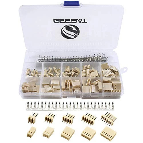 GeeBat 300pcs 2.54mm KF2510 Connector Kit with KF2510 2.54mm Female Pin Hea